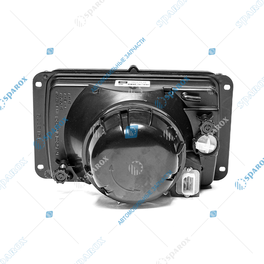 341-3711 AE Фара Камаз, МАЗ, ГАЗ, УАЗ рифленое стекло, с корректором (112.03.29, 334.3711) 341-3711 (AE)