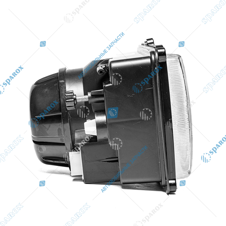 341-3711 AE Фара Камаз, МАЗ, ГАЗ, УАЗ рифленое стекло, с корректором (112.03.29, 334.3711) 341-3711 (AE)