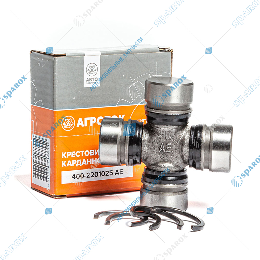 400-2201025 AE Крестовина рулевого карданного вала в сборе (28х73), МАЗ, КРАЗ, УРАЛ, ЛАЗ, ЛИАЗ (ан. 408-2201025, К-016, Н.051.02.607)