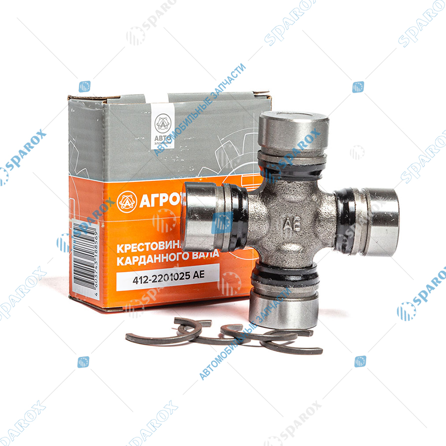 412-2201025 AE Крестовина карданного вала в сборе (28х83), ИЖ, МТЗ, рулевого вала КРАЗ, УРАЛ, ЛИАЗ