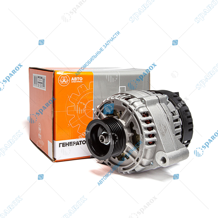 4502-3771 AE Генератор, КамАЗ, дв. КамАЗ, 28 В, 80 А, поликлиновый
