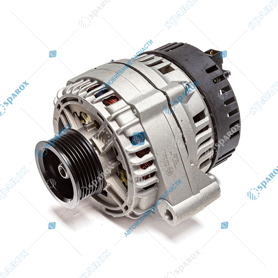 4502-3771 AE Генератор, КамАЗ, дв. КамАЗ, 28 В, 80 А, поликлиновый