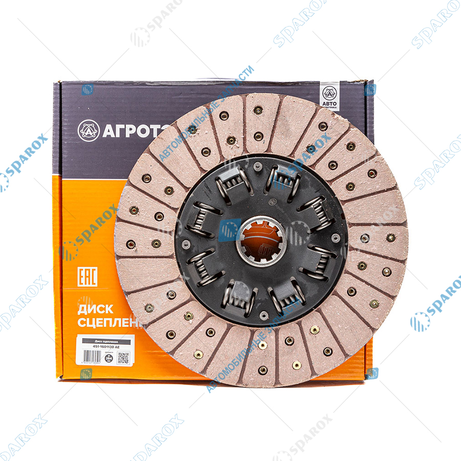 451-1601130 AE Диск сцепления ведомый, УАЗ, под рычажную корзину, d=254мм