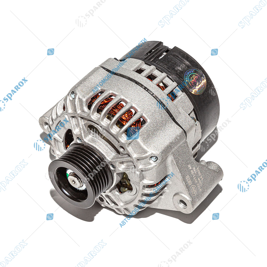 5122-3771-30 AE Генератор ГАЗ, УАЗ дв. ЗМЗ 14 В, 135 А, поликлиновый (ан. 4236.3771)