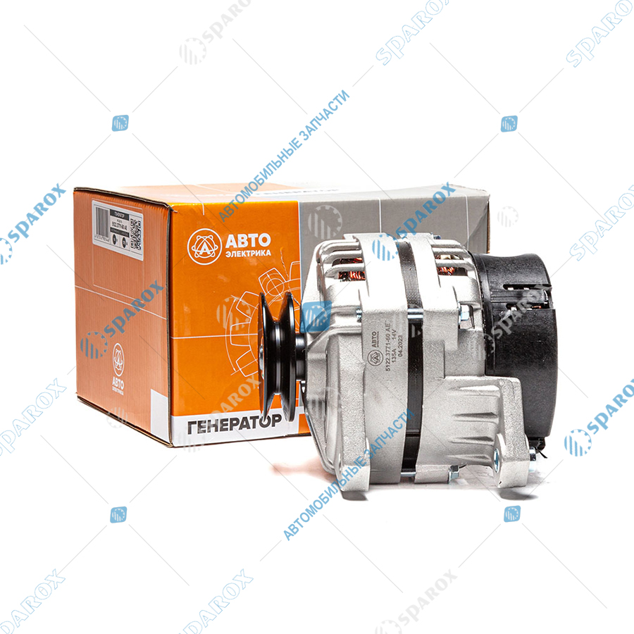 5122-3771-60 AE Генератор ГАЗ дв. УМЗ 14 В, 135 А, 1-ручьевой, широкий шкив 13мм (ан. 3282М.3771, 5122.3771-20)