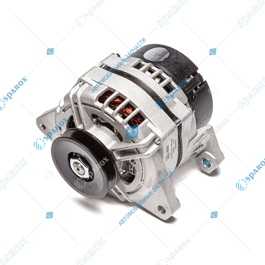 5122-3771-60 AE Генератор ГАЗ дв. УМЗ 14 В, 135 А, 1-ручьевой, широкий шкив 13мм (ан. 3282М.3771, 5122.3771-20)