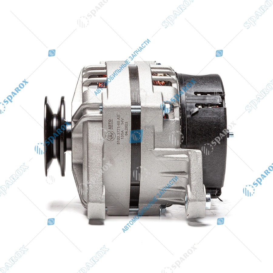 5122-3771-60 AE Генератор ГАЗ дв. УМЗ 14 В, 135 А, 1-ручьевой, широкий шкив 13мм (ан. 3282М.3771, 5122.3771-20)