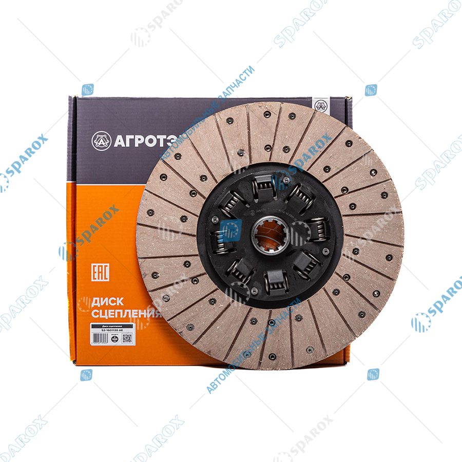 53-1601130 AE Диск сцепления ведомый, ГАЗ, ПАЗ, КАВЗ, d=300мм
