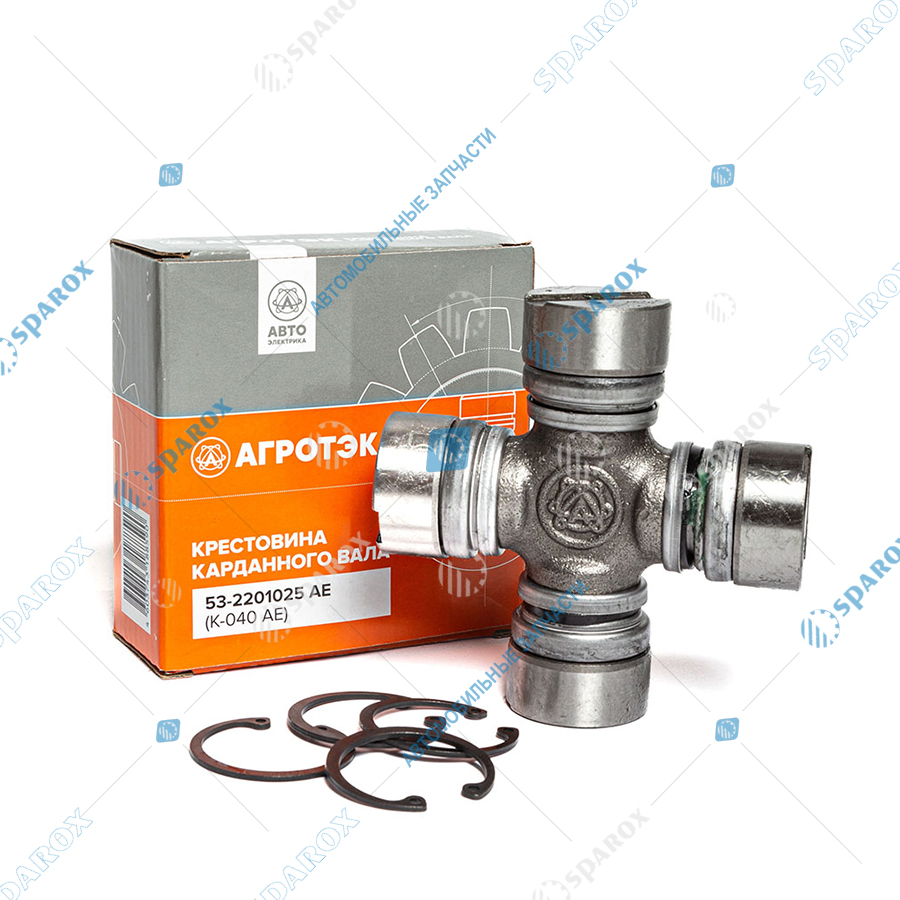 53-2201025 AE Крестовина карданного вала в сборе (35х98), ГАЗ, ПАЗ, МТЗ, БЕЛАЗ (ан. 53А-2201025, К-040)