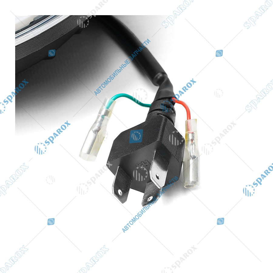 62-3711-4LED AE Фара ВАЗ, ГАЗ, УАЗ, Камаз, МТЗ светодиодная 9-30В, 4 диода (ближний/дальний свет, ДХО, поворотник)