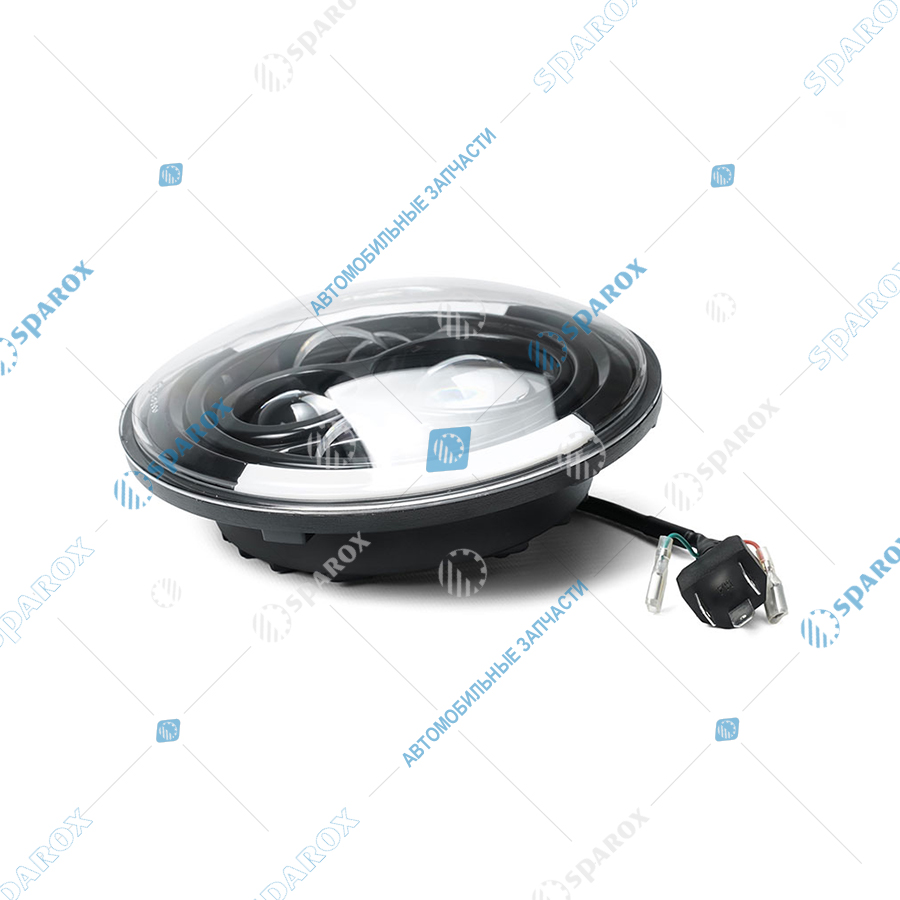 62-3711-6LED AE Фара ВАЗ, ГАЗ, УАЗ, Камаз, МТЗ светодиодная 9-30В, 6 диода (ближний/дальний свет, ДХО, поворотник)