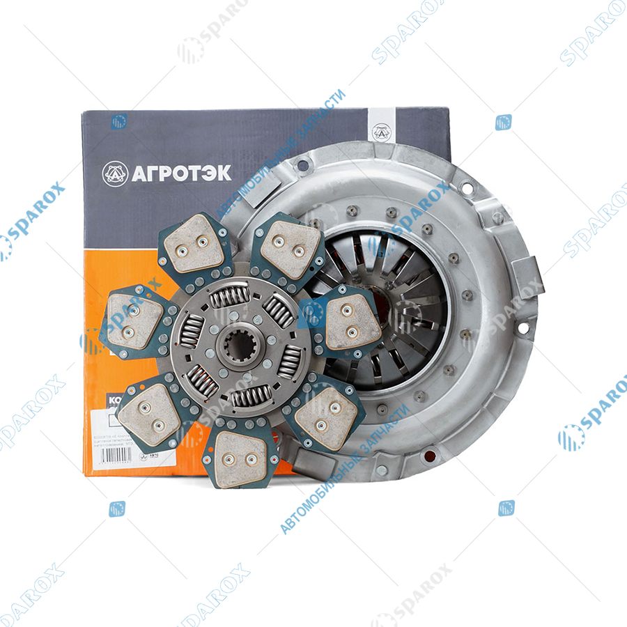 АЕ-633308709 Комплект сцепления, МТЗ, дв. ММЗ (корзина сцепления лепестковая+диск сцепления металлокерамика, без муфты выключения сцепления) (ан. LUK)