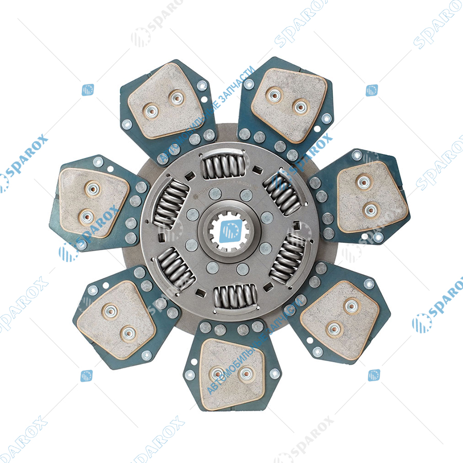 АЕ-633308709 Комплект сцепления, МТЗ, дв. ММЗ (корзина сцепления лепестковая+диск сцепления металлокерамика, без муфты выключения сцепления) (ан. LUK)