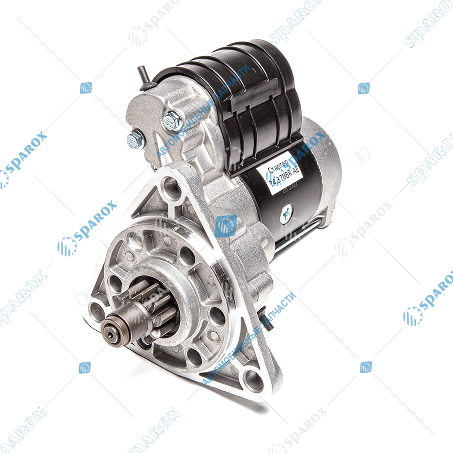 74-3708R AE Стартер МТЗ дв. ММЗ 12 В, 4.9 кВт, 10 зуб. редукторный (смещенный редуктор) (ан. AZJ3385, AZJ3124, 142М, 24.3708)