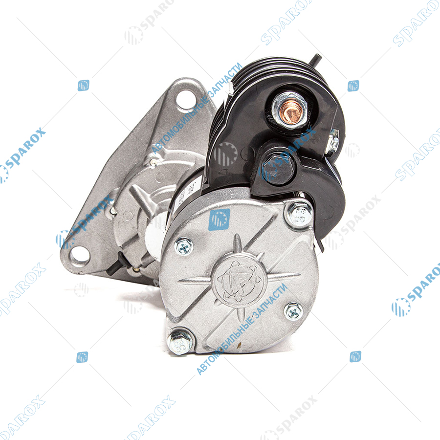 74-3708R AE Стартер МТЗ дв. ММЗ 12 В, 4.9 кВт, 10 зуб. редукторный (смещенный редуктор) (ан. AZJ3385, AZJ3124, 142М, 24.3708)