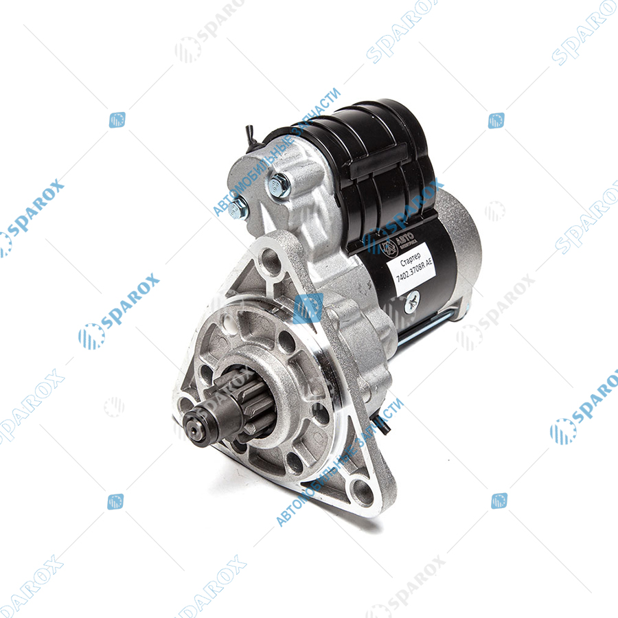 7402-3708R AE Стартер редукторный (смещенный редуктор), МТЗ, ЗИЛ, ГАЗ, ПАЗ, дв. ММЗ Д-243, Д-245 (ЕВРО-2), 24 В, 5.5 кВт, 10 зуб. (ан. AZJ 3381, AZJ 3353, 142Н)