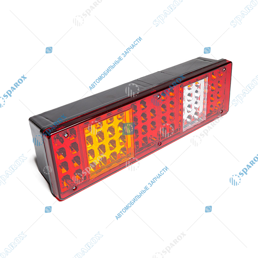 7452-3716-09 AE Фонарь задний Камаз левый светодиодный с подсветкой жгут с разъемом (Tyco Electronics), 24 В