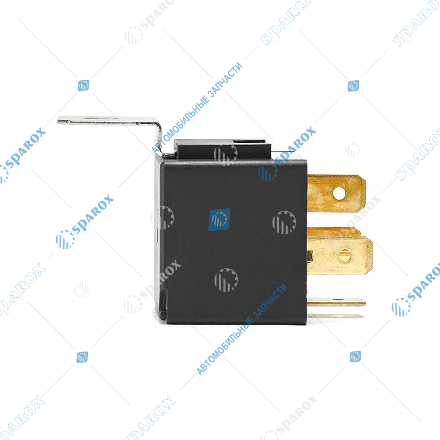 75-3777 AE Реле стартера (5-и контактное), ГАЗ, ВАЗ, УАЗ, 12 В, 30/20 А, переключающее, с кронштейном (карман под кронштейн), медные контакты, в блистере (ан. 90.3747, 98.3777)