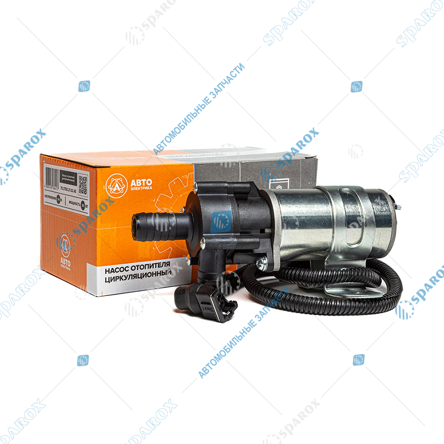 АЕ-75.3780.21.02 Насос отопителя салона, d=18 мм, КамАЗ, МАЗ, КРАЗ, на ПЖД 15.8106-15, провод 75см, 24 В (ан. 1542.3730-10)