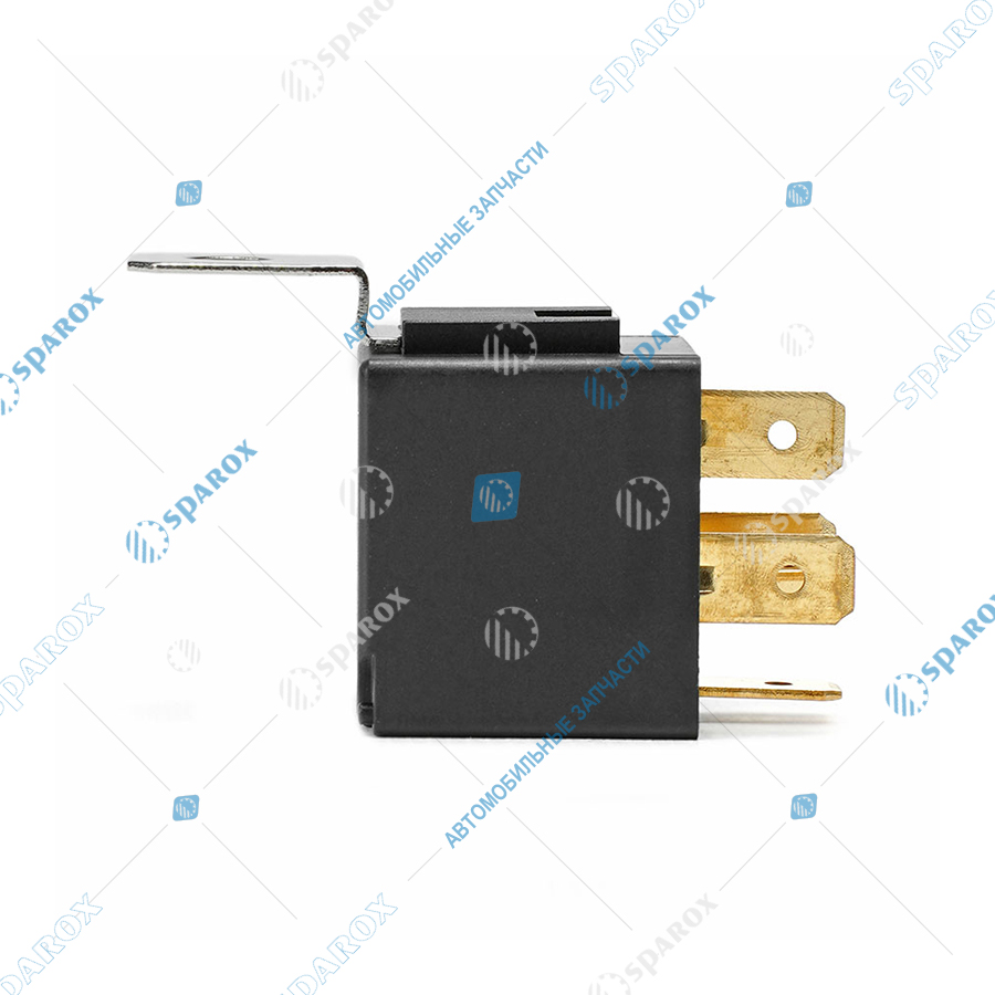 751-3777-01 AE Реле стартера (5-и контактное), КамАЗ, МАЗ, УРАЛ, ГОМСЕЛЬМАШ, АМКОДОР, 24 В, 20/10 А, переключающее, с кронштейном (карман под кронштейн), медные контакты, в блистере (ан. 901.3747-01, 981.3777-01)