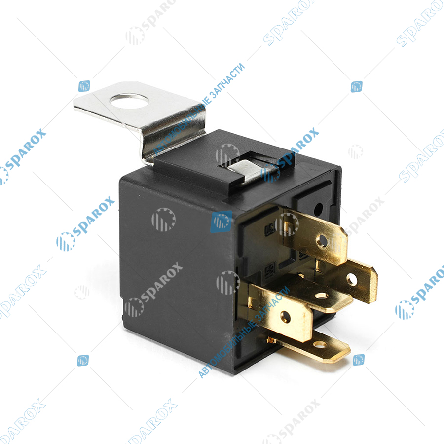 753-3777 AE Реле стартера (5-и контактное), КамАЗ, МАЗ, РОСТСЕЛЬМАШ, ГОМСЕЛЬМАШ, АМКОДОР, 24 В, 20/10 А, переключающее, с кронштейном (карман под кронштейн) и помехоподавляющим резистором, медные контакты, в блистере (ан. 903.3747, 983.3777)