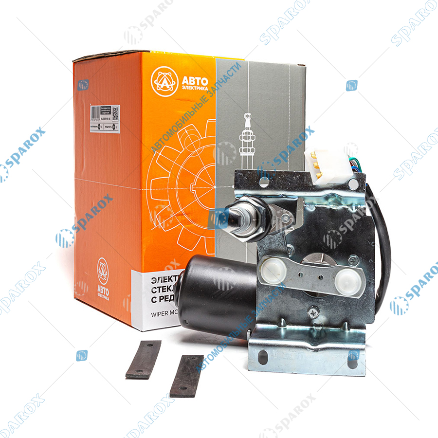 84-5205100 AE Мотор-редуктор стеклоочистителя ПАЗ левый 12В 50Вт 84.5205100 (AE)