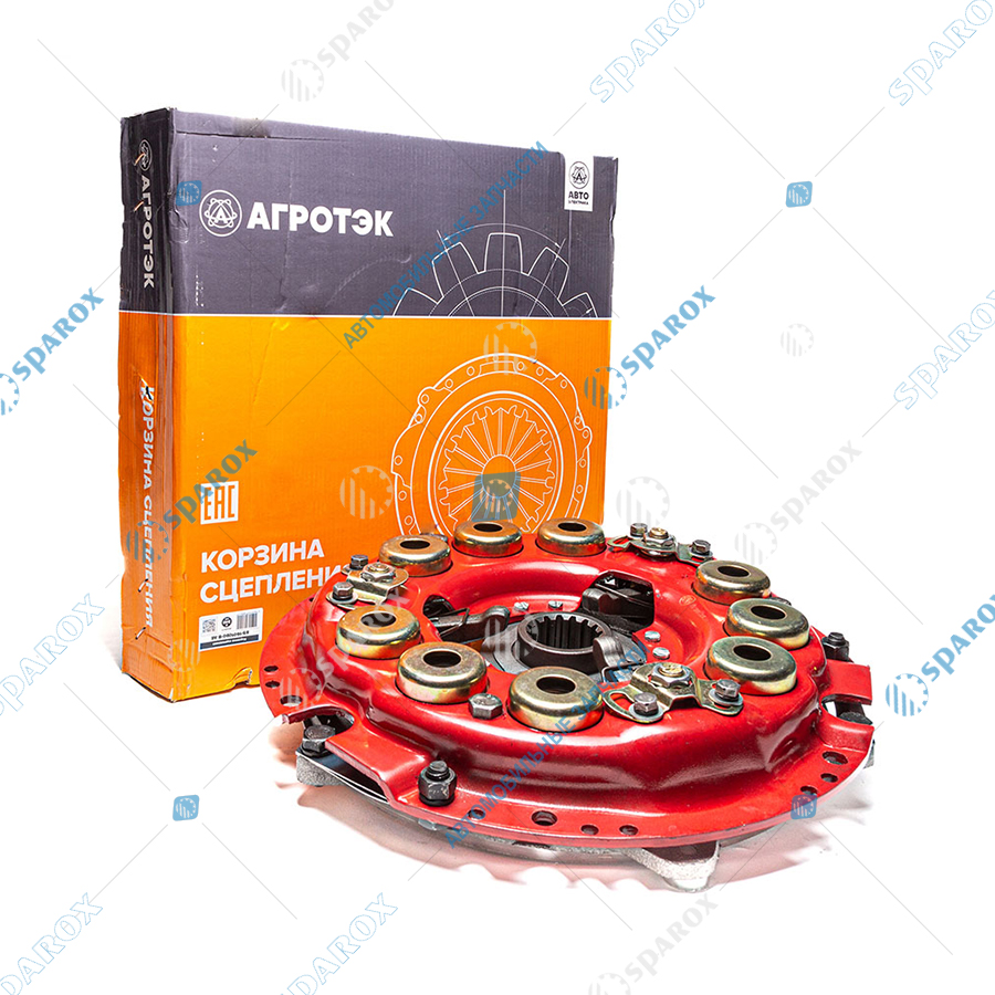 85-1601090-В AE Корзина сцепления (рычажная, усиленная), МТЗ, ступица с резиновыми демпферами, 9 пружин, 9 заклепок на ступице