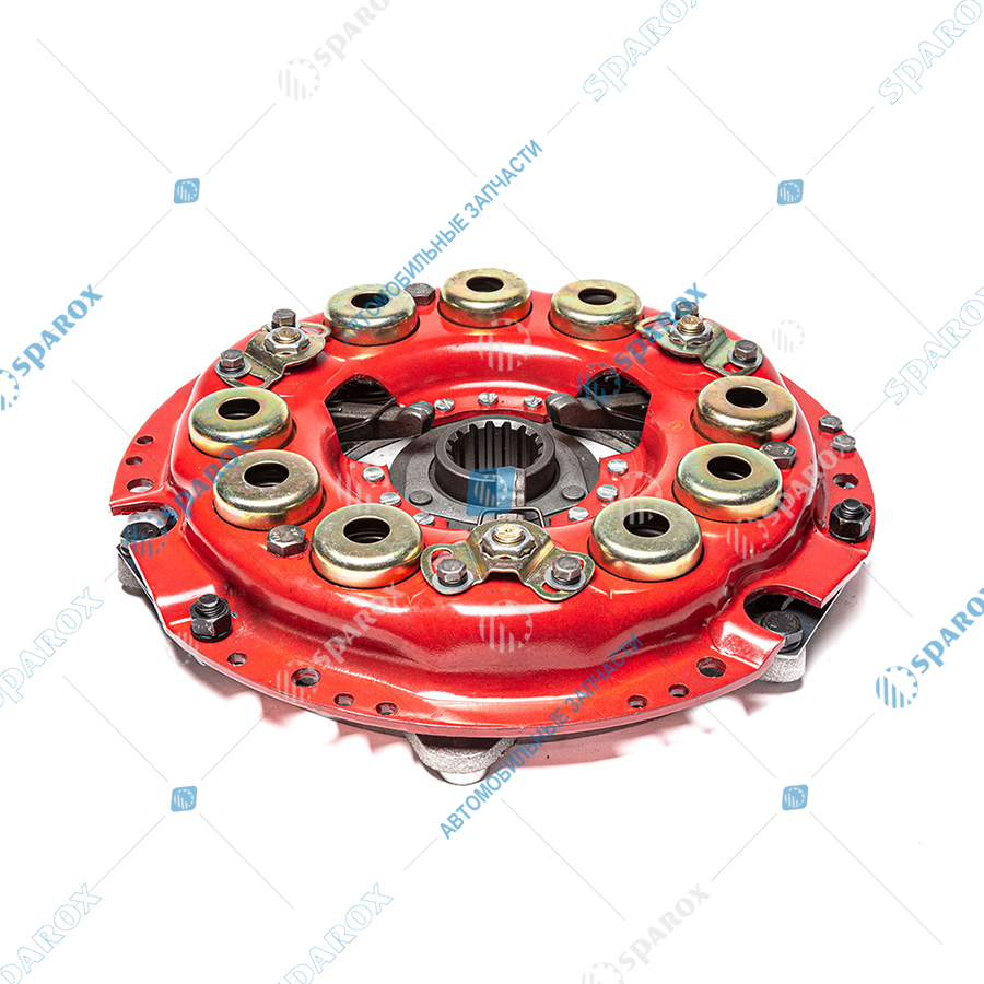 85-1601090-В AE Корзина сцепления (рычажная, усиленная), МТЗ, ступица с резиновыми демпферами, 9 пружин, 9 заклепок на ступице