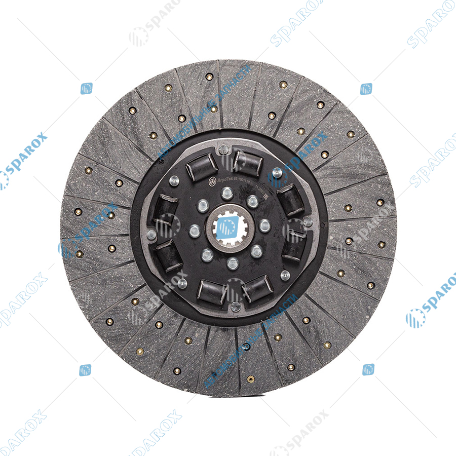 85-1601130 AE Диск сцепления ведомый, МТЗ, с резиновыми демпферами, d=340мм