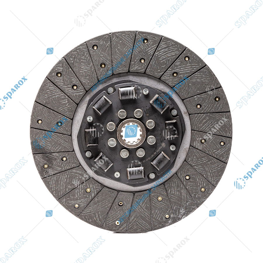 85-1601130-01 AE Диск сцепления ведомый, МТЗ, с резиновыми демпферами, безасбестовая накладка, d=340мм