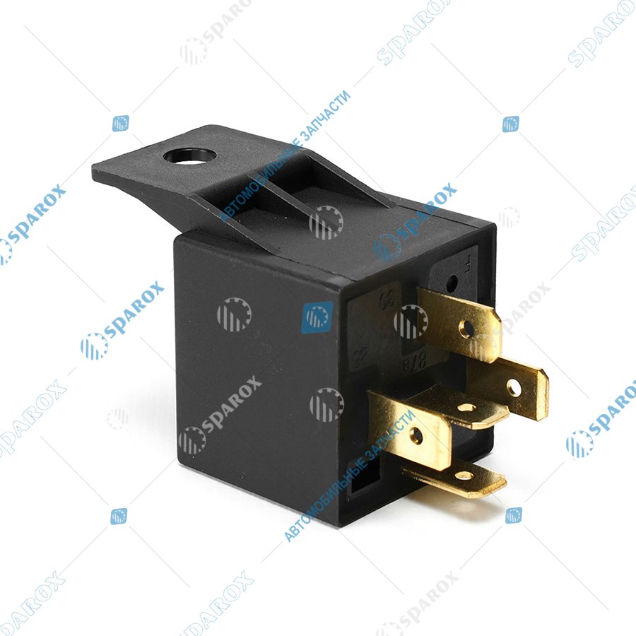 902-3747БЛ AE Реле стартера (5-и контактное), ВАЗ, ГАЗ, УАЗ, 12 В, 40 А, переключающее, с кронштейном , медные контакты, в блистере (ан. 752.3777, 982.3777-001)