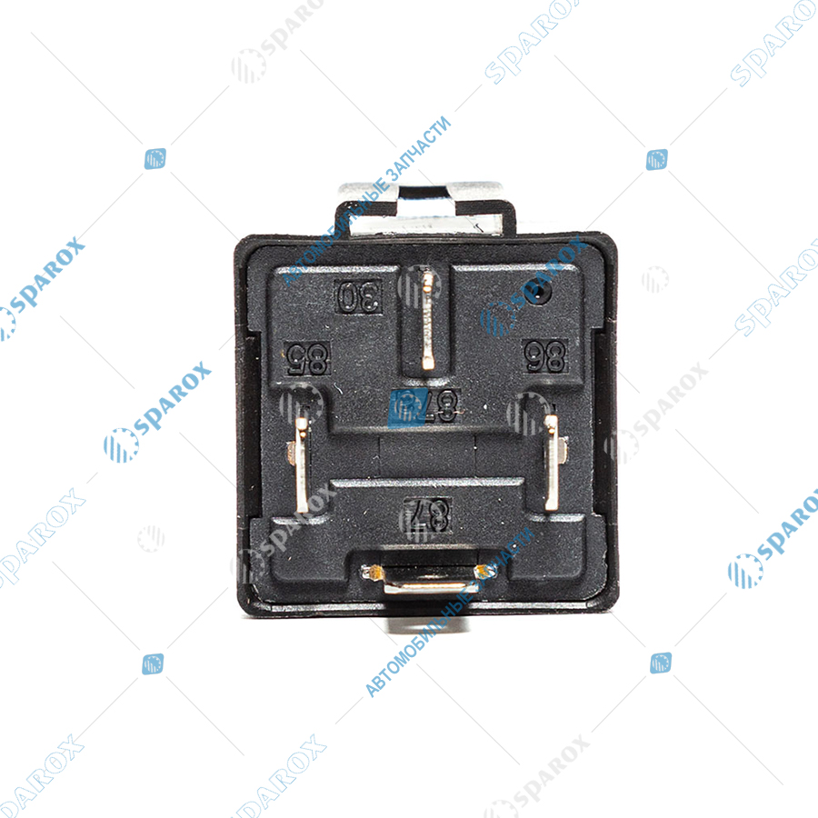 98-3777-10 AE Реле стартера (4-х контактное), ГАЗ, ВАЗ, УАЗ, ПАЗ, 12 В, 30 А, замыкающее, с кронштейном (карман под кронштейн) (ан. 90.3747-10, 75.3777-10)