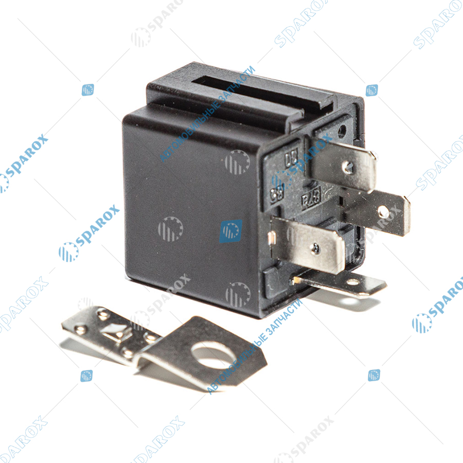 981-3777-10 AE Реле стартера (4-х контактное), ГАЗ, КамАЗ, МАЗ, ПТЗ, 24 В, 20 А, замыкающее, с кронштейном (карман под кронштейн) (ан. 901.3747-10, 751.3777-10)