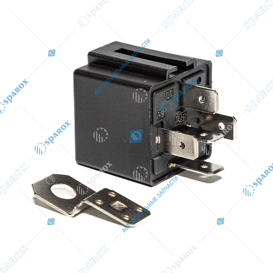 983-3777 AE Реле стартера (5-и контактное), КамАЗ, МАЗ, РОСТСЕЛЬМАШ, ГОМСЕЛЬМАШ, АМКОДОР, 24 В, 20/10 А, переключающее, с кронштейном (карман под кронштейн) и помехоподавляющим резистором, (ан. 903.3747, 753.3777)