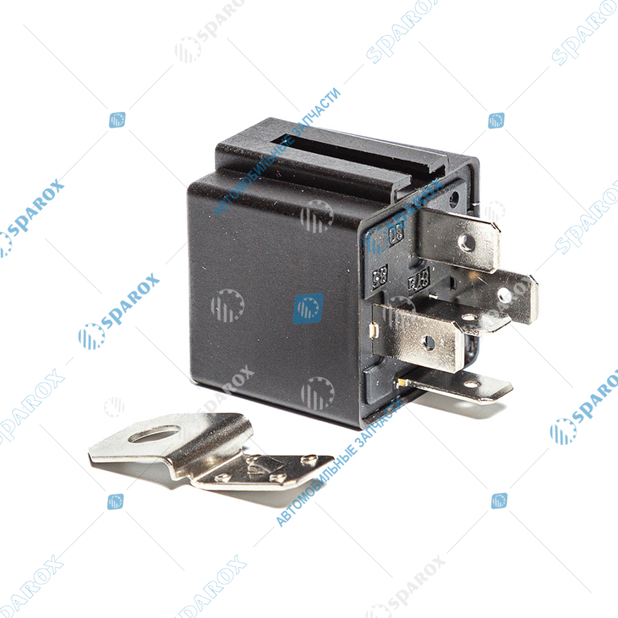 983-3777-01 AE Реле стартера (5-и контактное), КамАЗ, МАЗ, ГОМСЕЛЬМАШ, УРАЛ, АМКОДОР, 24 В, 20/10 А, переключающее, с кронштейном (карман под кронштейн) и помехоподавляющим резистором (ан. 903.3747-01,753.3777-01)