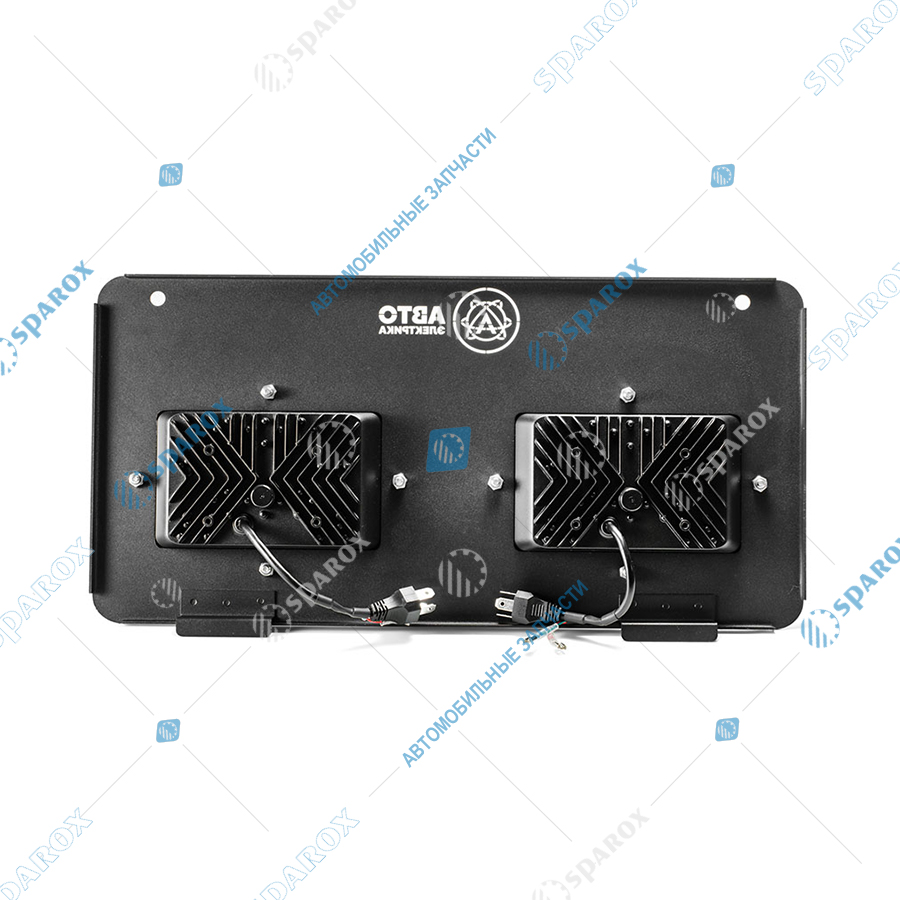 АЕ-FG308-RT-SET-LED Комплект светодиодных фар (2 шт), МТЗ, 9-30 В (ближний/дальний свет, ДХО, поворотник, с рамкой крепления), прямоугольная (ан. ФГ308)