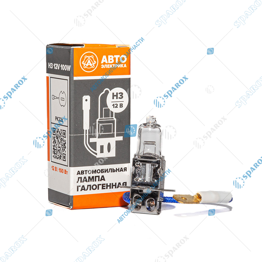 АЕ-H3 12-100 PK22s Автолампа H3 12V 100W PK22S (АЕ)
