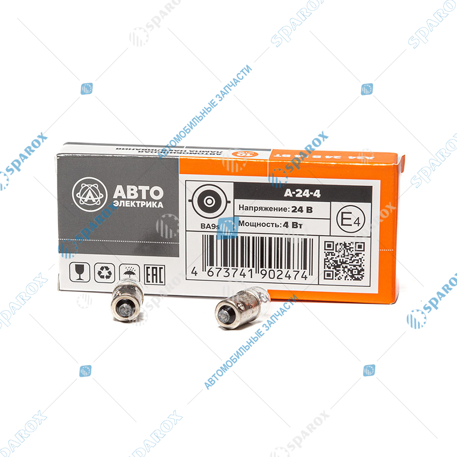 АЕ-А24-4-1 BA9s Автолампа T4W 24V 4W BA9S (АЕ)