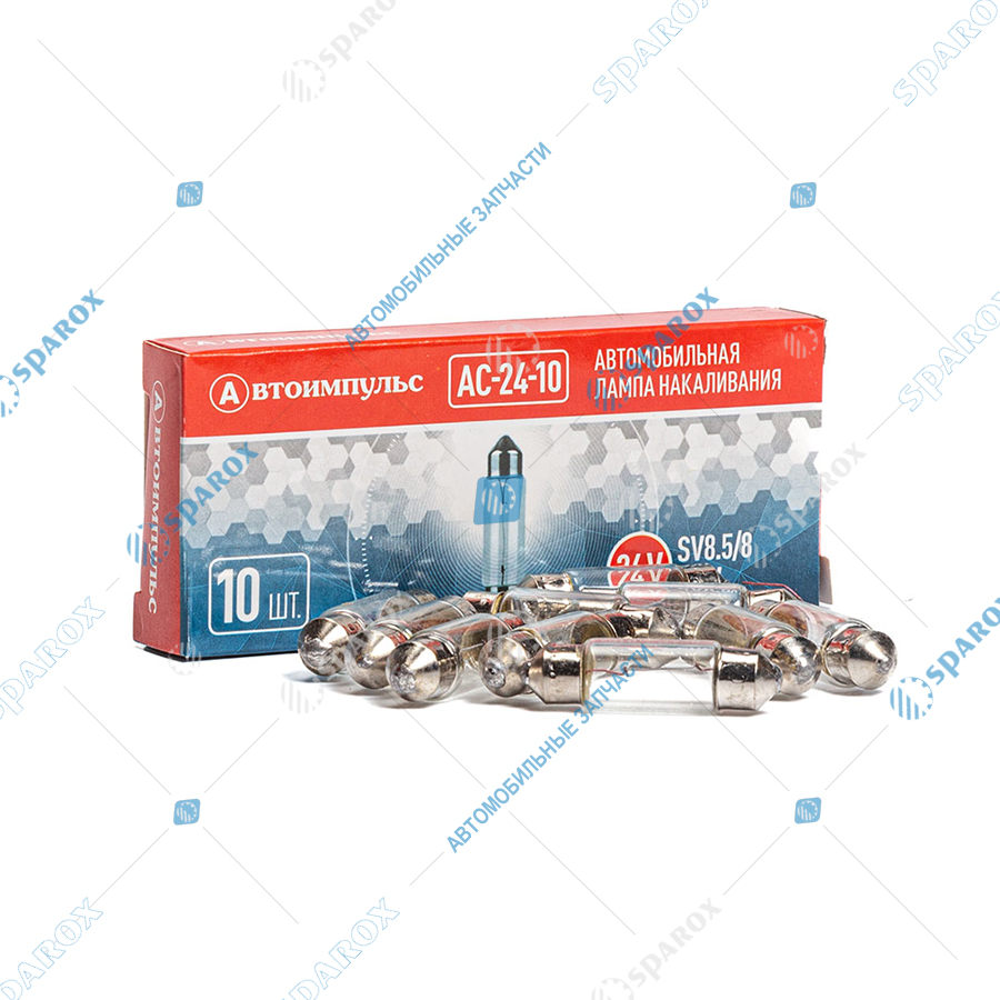 IM-АС24-10 IM Автолампа C10W 24V 10W SV8.5/8 двухцокольная 38 мм (IM)