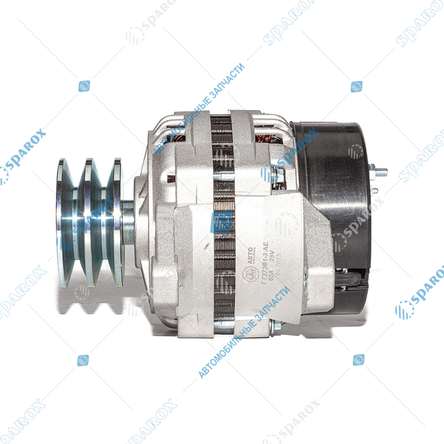 АЕ-ГГ273В1-3 Генератор ГАЗ дв. ММЗ, 28 В, 60 А, 2-ручьевой (ан. 5101.3701-01)