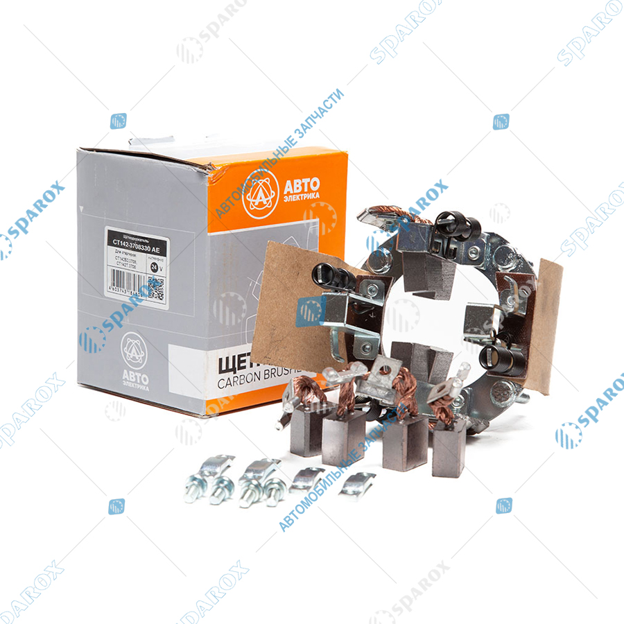 СТ142-3708330 AE Траверса (щёткодержатель) стартера (СТ142), МТЗ, ЗИЛ, ГАЗ, МАЗ, ПАЗ, КамАЗ, ЛИАЗ, УРАЛ, ЛАЗ, ВгТЗ, ПТЗ, в сборе со щётками