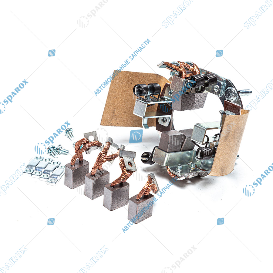 СТ142-3708330 AE Траверса (щёткодержатель) стартера (СТ142), МТЗ, ЗИЛ, ГАЗ, МАЗ, ПАЗ, КамАЗ, ЛИАЗ, УРАЛ, ЛАЗ, ВгТЗ, ПТЗ, в сборе со щётками