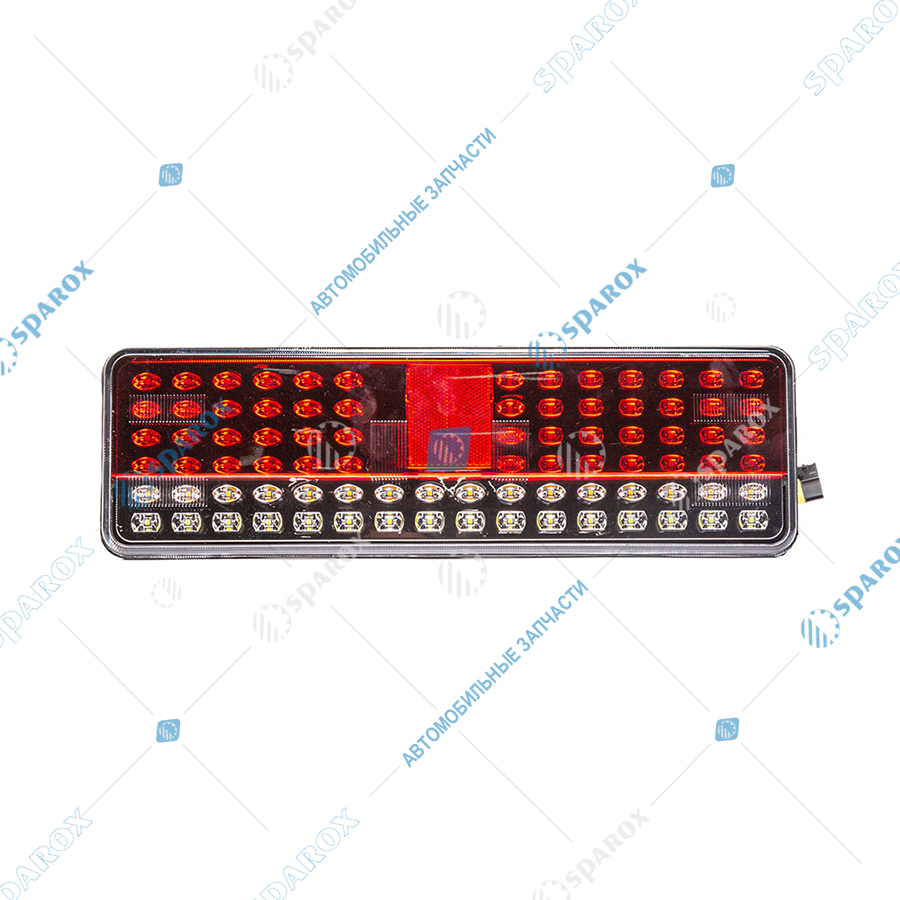 АЕ-8512.3716-21-К5 (Ф018 AE) Фонарь задний, КамАЗ К5, левый, светодиодный, с прямоугольным 6-ти контактным разъемом, 24 В