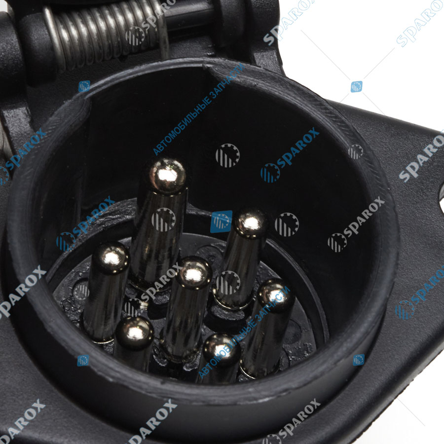 АЕ-ПС325П Вилка,розетка врезная пластик 7-и контактная 12/24 В ПС325П (AE)