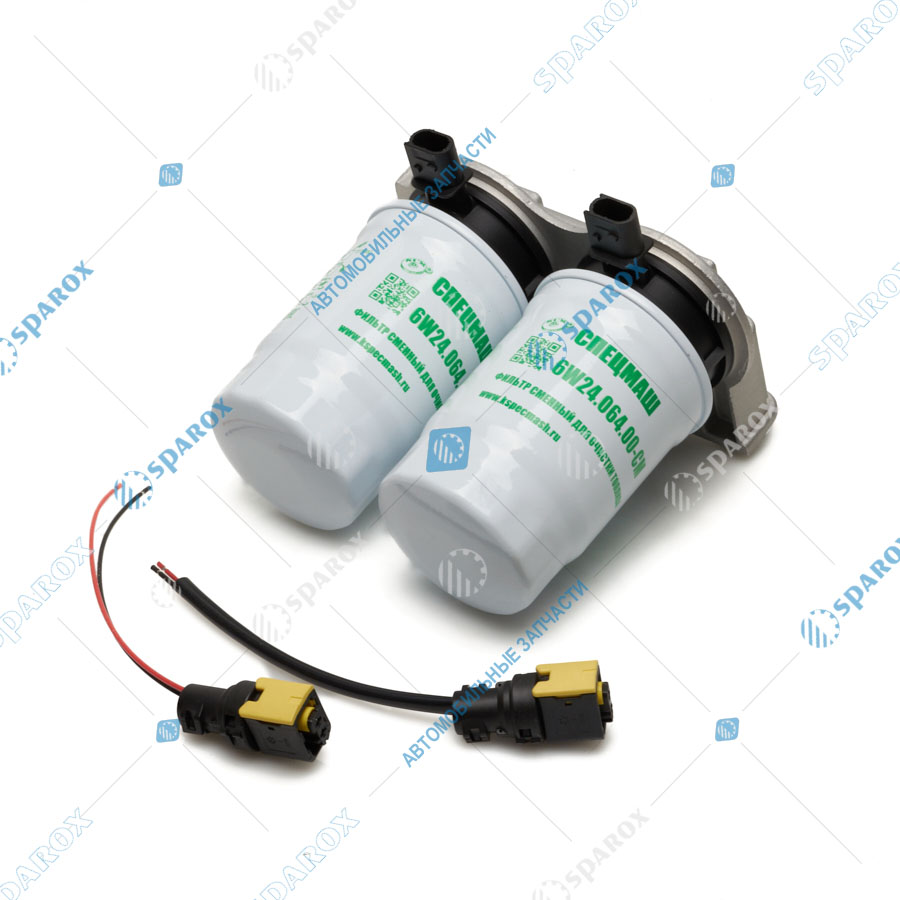 740.51-1117010-24V-СПЕЦМАШ Фильтр топливный ЕВРО-4, 5, в сборе С ПОДОГРЕВОМ (аналог 23.1117010-24V, 6W.55.349.20-24V) (СПЕЦМАШ)