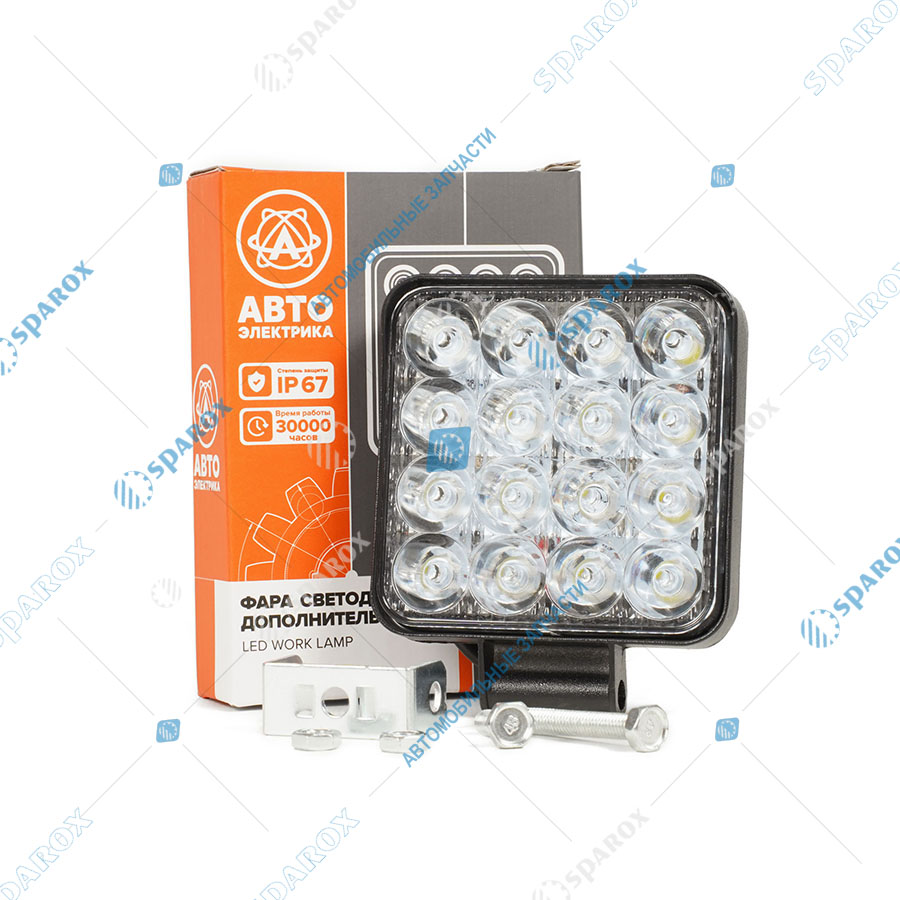 АЕ-AE48S-16LED-HC-MINI Фара светодиодная квадратная 85х21х111 направленный свет 10/30В 48Вт 16 диодов AE48S-16LED-HC-MINI