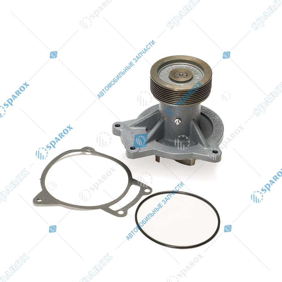 750.10-1307010 AE Насос водяной Камаз дв. Камаз Е-4 поликлиновый шкив (8-ми ручьейковый)