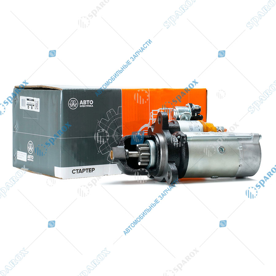5402-3708-01 AE Стартер Камаз, УРАЛ, ЛИАЗ, ЛАЗ, дв. Камаз Е-2, 24 В, 9 кВт, 10 зуб. редукторные гермет. с доп реле