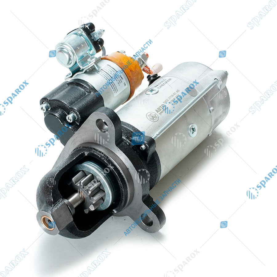 5402-3708-01 AE Стартер Камаз, УРАЛ, ЛИАЗ, ЛАЗ, дв. Камаз Е-2, 24 В, 9 кВт, 10 зуб. редукторные гермет. с доп реле