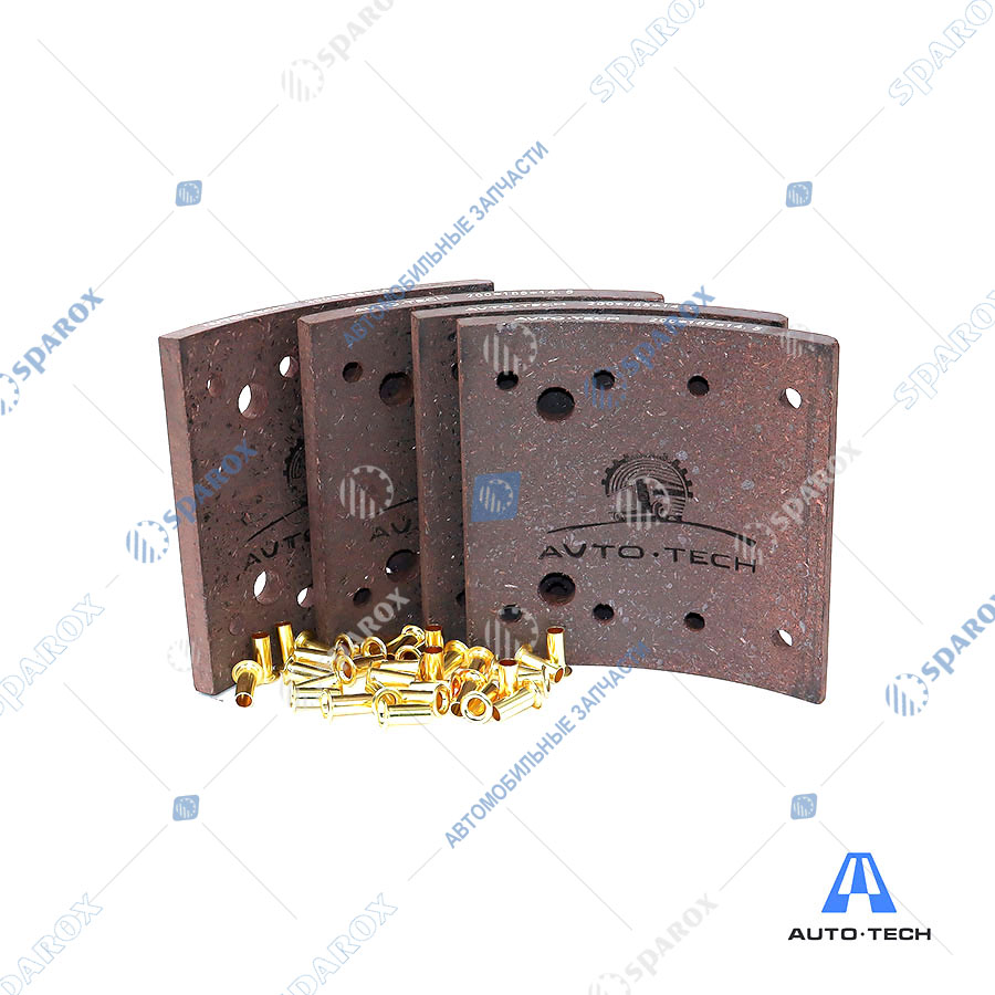 Avto-Tech-AT0524 Накладка тормозная задняя (ширина 185) к-т 4шт с з